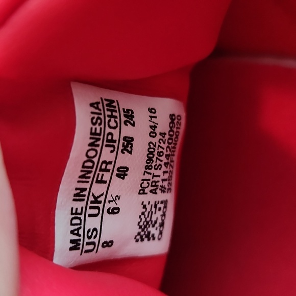 Adidas Originals Superstar Sneakers Red Size M8 W9 2016 collection Retro - Picture 10 of 13